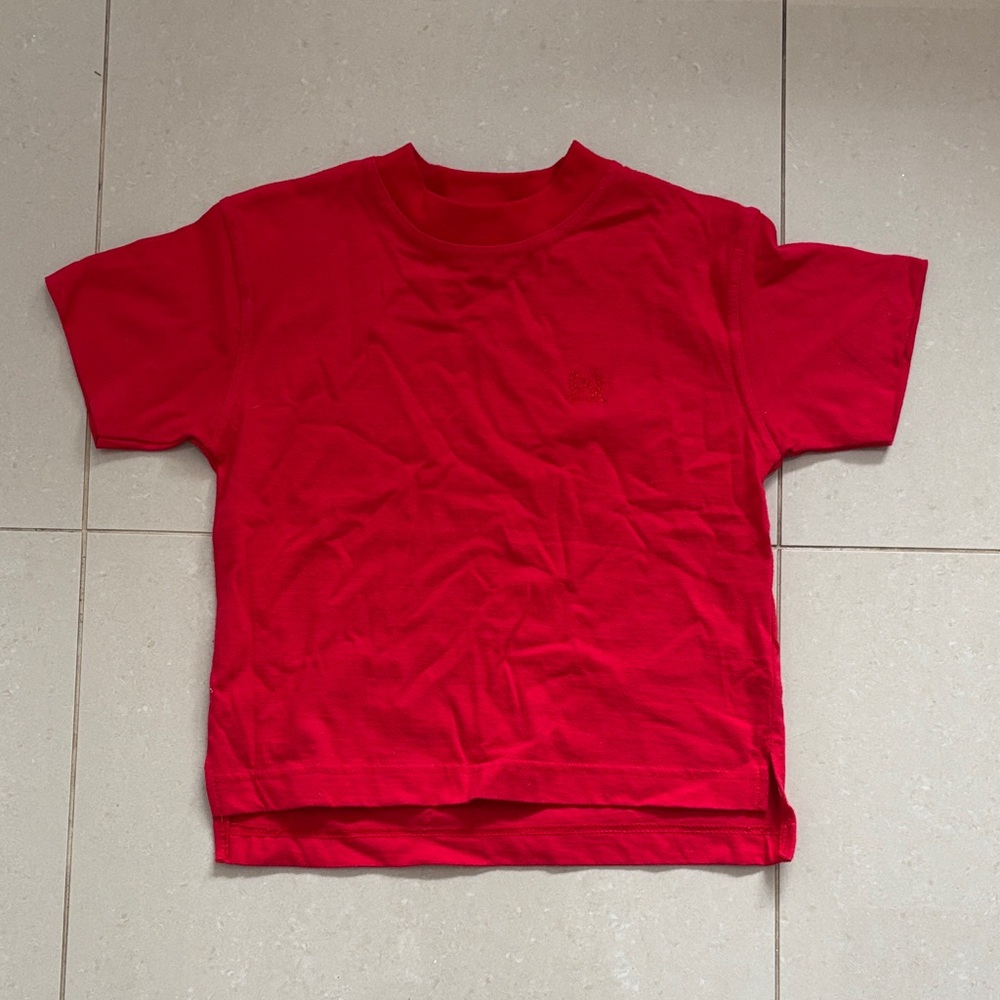 Vintage Red Kids Sun Valley Cotton T-Shirt